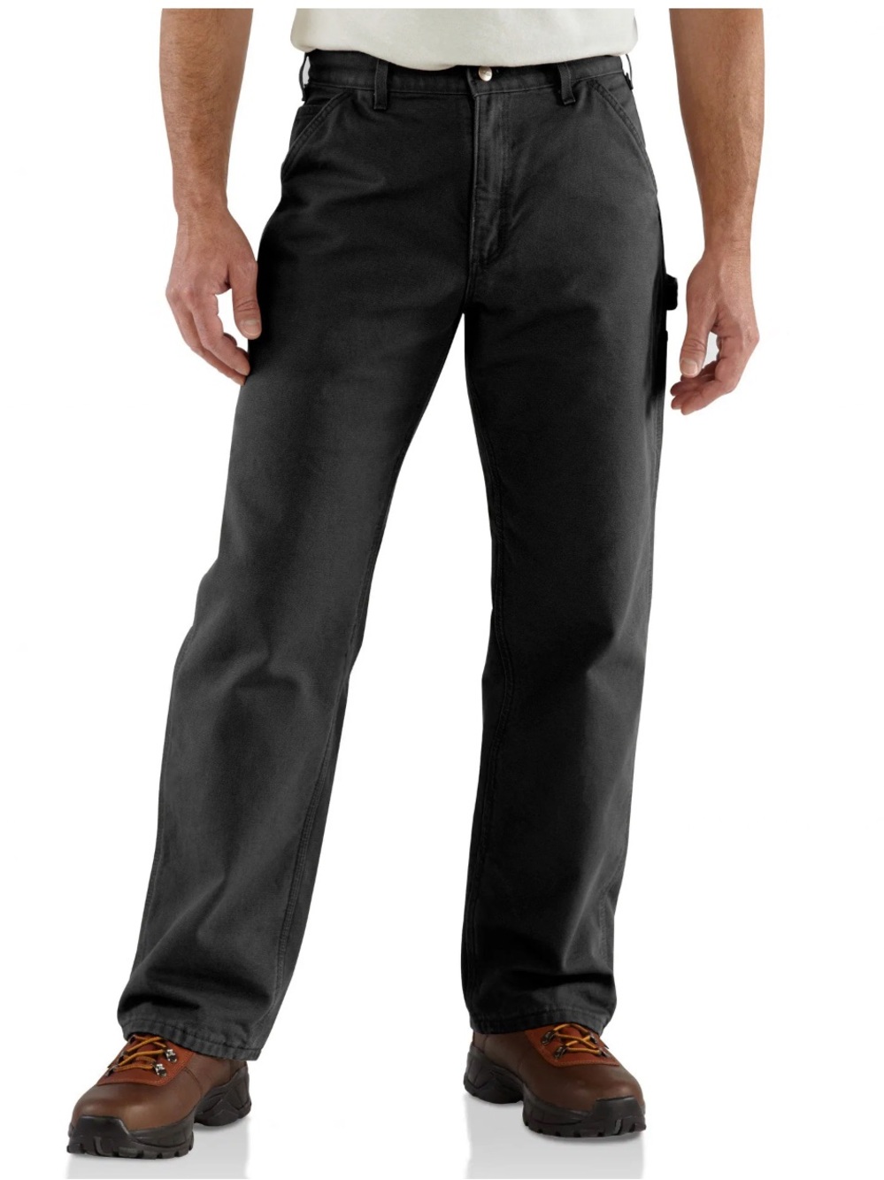 Carhartt Loose Fit Washed Duck Flannel-Lined Utility Work Pants, NWT, W38 x L34
